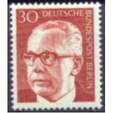 ABE0344M-SELO PRESIDENTE G. HEINEMANN, 30P - ALEMANHA BERLIN - 1970/73 - MINT