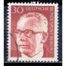 ABE0344U-SELO PRESIDENTE G. HEINEMANN, 30P - ALEMANHA BERLIN - 1970/73 - U