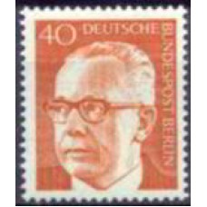 ABE0345M-SELO PRESIDENTE G. HEINEMANN, 40P - ALEMANHA BERLIN - 1970/73 - MINT
