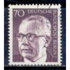 ABE0348U-SELO PRESIDENTE G. HEINEMANN, 70P - ALEMANHA BERLIN - 1970/73 - U