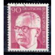 ABE0350U-SELO PRESIDENTE G. HEINEMANN, 90P - ALEMANHA BERLIN - 1970/73 - U