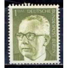 ABE0351M-SELO PRESIDENTE G. HEINEMANN, 1DM - ALEMANHA BERLIN - 1970/73 - MINT