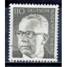 ABE0351UA-SELO PRESIDENTE G. HEINEMANN, 110P - ALEMANHA BERLIN - 1970/73 - U