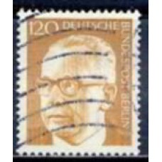 ABE0351UB-SELO PRESIDENTE G. HEINEMANN, 120P - ALEMANHA BERLIN - 1970/73 - U