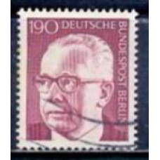 ABE0351UH-SELO PRESIDENTE G. HEINEMANN, 190P - ALEMANHA BERLIN - 1970/73 - U