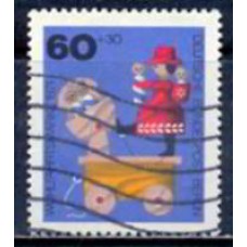 ABE0377U-SELO PRÓ OBRAS DE BENEFICÊNCIA, 60P - BRINQUEDOS DE MADEIRA - ALEMANHA BERLIN - 1971 - U