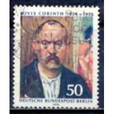 ABE0473U-SELO 50º ANIVERSÁRIO DA MORTE DO PINTOR LOVIS CORINTH - ALEMANHA BERLIN - 1975 - U
