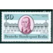 ABE0600M-SELO 250º ANIVERSÁRIO DE NASCIMENTO DO ARQUITETO KARL PHILIPP GONTARD - ALEMANHA BERLIN - 1981 - MINT