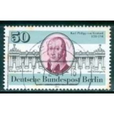 ABE0600U-SELO 250º ANIVERSÁRIO DE NASCIMENTO DO ARQUITETO KARL PHILIPP GONTARD - ALEMANHA BERLIN - 1981 - U