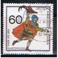 ABE0813UA-SELO PRÓ OBRAS DE BENEFICÊNCIA - HISTÓRIA DOS CORREIOS, 60P - ALEMANHA BERLIN - 1989 - U
