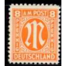 ABI0006M-SELO 8P DENTEAÇÃO 11 - ALEMANHA BIZONA - 1945/46 - MINT