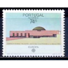 AÇO0372M-SELO SÉRIE EUROPA - ARQUITETURA MODERNA - AÇORES - 1987 - MINT