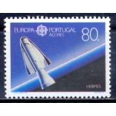 AÇO0405M-SELO SÉRIE EUROPA - A EUROPA E O ESPAÇO - AÇORES - 1991 - MINT