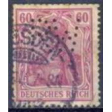 ALE0090UP-SELO ESFINGE, 60P - ALEMANHA - 1905/11 - U - COM PERFIN