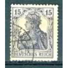 ALE0100U-SELO ESFINGE, 15P VIOLETA - ALEMANHA - 1916/19 - U