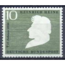ALF0103M-SELO CENTENÁRIO DA MORTE DO POETA HEINRICH HEINE - ALEMANHA FEDERAL - 1956 - MINT
