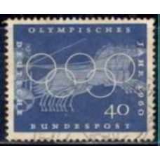 ALF0208U-SELO OLIMPÍADAS DE ROMA, 40P - ALEMANHA FEDERAL - 1960 - U