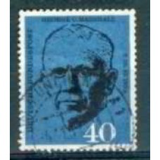 ALF0217U-SELO ANIVERSÁRIO DA MORTE DO GENERAL AMERICANO GEORGE D MARSHALL - ALEMANHA FEDERAL - 1960 - U