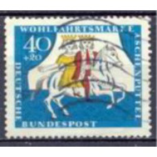 ALF0355U-SELO PRÓ OBRAS DE BENEFICÊNCIA - CINDERELA, 40P - ALEMANHA FEDERAL - 1965 - U