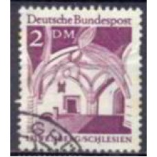 ALF0362U-SELO EDIFÍCIOS HISTÓRICOS, 2DM - ALEMANHA FEDERAL - 1966 - U