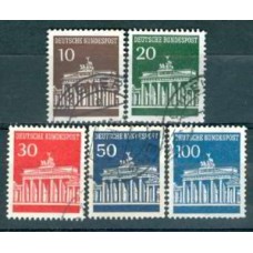 ALF0368U-SÉRIE PORTÃO DE BRANDEBURGO - ALEMANHA FEDERAL - 1966/67 - U