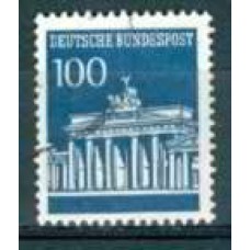 ALF0371UA-SELO PORTÃO DE BRANDEBURGO, 100P - ALEMANHA FEDERAL - 1966/67 - U