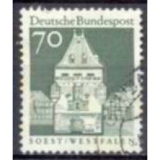 ALF0396U-SELO EDIFÍCIOS HISTÓRICOS, 70P - ALEMANHA FEDERAL - 1967/69 - U