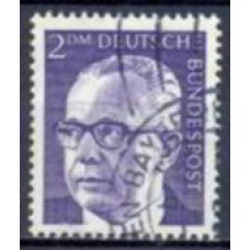 ALF0517U-SELO PRESIDENTE G. HEINEMANN, 2DM - ALEMANHA FEDERAL - 1970/73 - U