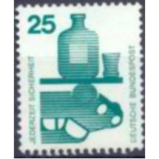 ALF0556N-SELO PREVENÇÃO DE ACIDENTES, 25P - ALEMANHA FEDERAL - 1971 - N
