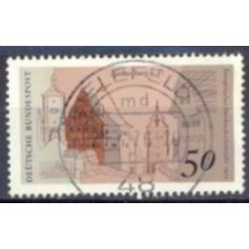 ALF0710U-SELO ANO EUROPEU DE PROTEÇÃO AOS SÍTIOS E MONUMENTOS, 50P - ALEMANHA FEDERAL - 1975 - U