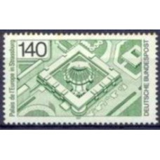 ALF0768M-SELO INAUGURAÇÃO DO PALÁCIO DO CONSELHO EUROPEU - ALEMANHA FEDERAL - 1977 - MINT