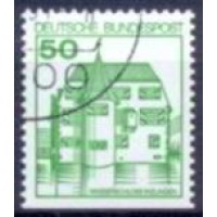 ALF0877UB-SELO CASTELOS, 50P DA CADERNETA - ALEMANHA FEDERAL - 1979/80 - U