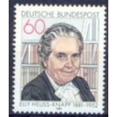 ALF0914M-SELO CENTENÁRIO DO NASCIMENTO DE ELLY HEUSS-KNAPP - ALEMANHA FEDERAL - 1981 - MINT