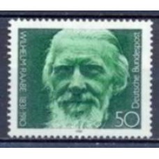 ALF0936M-SELO 150º ANIVERSÁRIO DE NASCIMENTO DO POETA E AUTOR WILHELM RAABE - ALEMANHA FEDERAL - 1981 - MINT