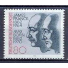 ALF0979M-SELO CENTENÁRIOS DOS NASCIMENTOS DOS PRÊMIOS NOBEL MAX BORN E JAMES FRANCK - ALEMANHA FEDERAL - 1982 - MINT