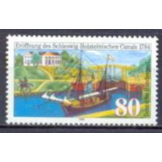 ALF1056M-SELO 200º ANIVERSÁRIO DA INAUGURAÇÃO DO CANAL DE SCHLESWIG-HOLSTEIN - ALEMANHA FEDERAL - 1984 - MINT