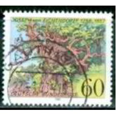 ALF1188U-SELO BICENTENÁRIO DE NASCIMENTO DO ESCRITOR JOSEPH VON EICHENDORFF - ALEMANHA FEDERAL - 1988 - U