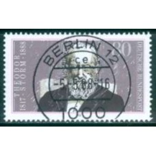 ALF1203U-SELO CENTENÁRIO DA MORTE DO ESCRITOR THEODOR STORM - ALEMANHA FEDERAL - 1988 - U