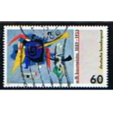 ALF1235U-SELO CENTENÁRIO DE NASCIMENTO DO PINTOR WILLI BAUMEISTER - ALEMANHA FEDERAL - 1989 - U