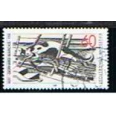 ALF1242U-SELO CENTENÁRIO DE NASCIMENTO DO DESENHISTA E ESCULTOR GERHARD MARCKS - ALEMANHA FEDERAL - 1989 - U