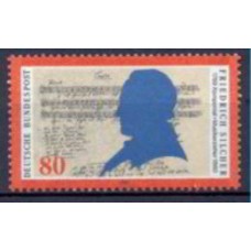 ALF1257M-SELO BICENTENÁRIO DO NASCIMENTO DE FRIEDRICH SILCHER - ALEMANHA FEDERAL - 1989 - MINT