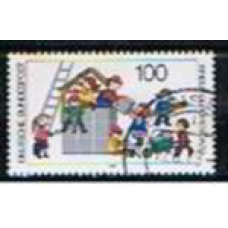 ALF1267U-SELO 'AS CRIANÇAS FAZEM PARTE' - ALEMANHA FEDERAL - 1989 - U