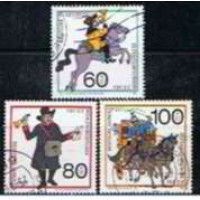 ALF1269U-SÉRIE PRÓ BENEFICÊNCIA - HISTÓRIA DOS CORREIOS - ALEMANHA FEDERAL - 1989 - U