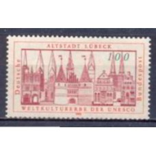 ALF1279M-SELO CIDADE VELHA DE LUBECK, PATRIMÔNIO MUNDIAL UNESCO - ALEMANHA FEDERAL - 1990 - MINT