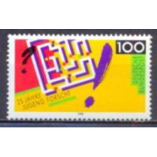 ALF1285M-SELO 25º CONCURSO PESQUISA E JUVENTUDE - ALEMANHA FEDERAL - 1990 - MINT