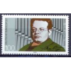 ALF1361M-SELO 75º ANIVERSÁRIO DA MORTE DO COMPOSITOR MAX REGER - ALEMANHA FEDERAL - 1991 - MINT