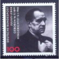 ALF1406M-SELO CENTENÁRIO DO NASCIMENTO DE JULIUS LEBER - ALEMANHA FEDERAL - 1991 - MINT