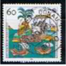 ALF1436UA-SELO SÉRIE EUROPA - 500º ANIVERSÁRIO DO DESCOBRIMENTO DA AMÉRICA, 60P - ALEMANHA FEDERAL - 1992 - U