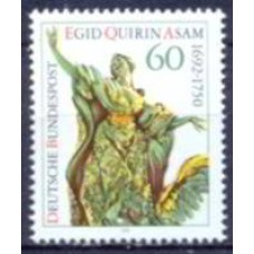 ALF1454M-SELO TRICENTENÁRIO DE NASCIMENTO DO ESCULTOR E ARQUITETO EGID QUIRIN ASAM - ALEMANHA FEDERAL - 1992 - MINT
