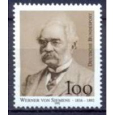 ALF1474M-SELO CENTENÁRIO DA MORTE DE WERNER VON SIEMENS - ALEMANHA FEDERAL - 1992 - MINT